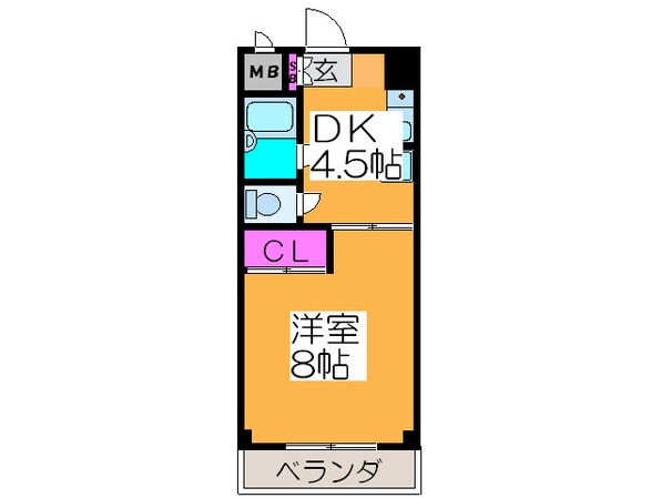 ラ・メ－ルＫＹの物件間取画像